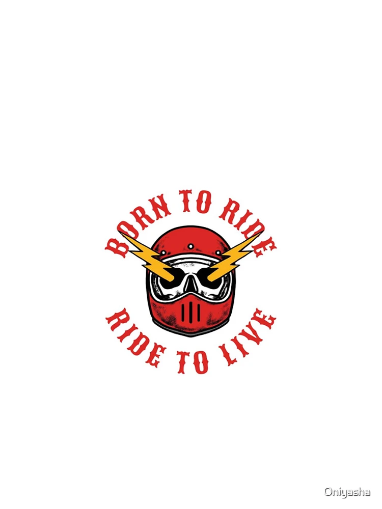Thumbnail 4 of 4, iPhone Case, Born To Ride Ride To Live designed and sold by Oniyasha.