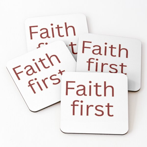 Item preview, Faith first-religious saying designed and sold by Omer's store.