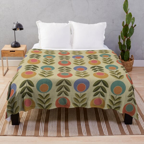 Item preview, Mid Century Modern Retro Floral Geometric Pattern designed and sold by Seamlessly Buffalo.