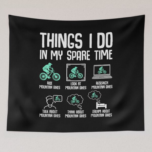 Item preview, Things I Do in My Spare Time Mountain Bike MTB Bicycle Kids designed and sold by Goleon12.