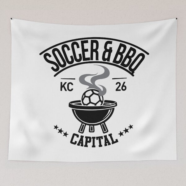 Item preview, Soccer & BBQ Capital, KC 26 – Kansas City Soccer T-Shirt designed and sold by BlindCatCreative.