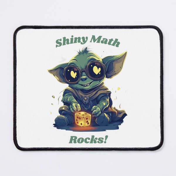 Item preview, Shiny Math Rocks Dice Goblin Nerd Humor design designed and sold by SeminoleB.