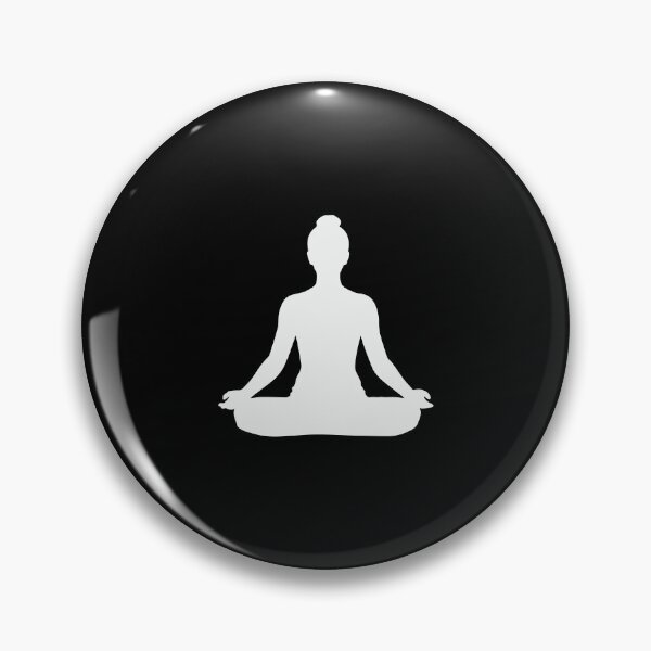 Item preview, Yoga Lotus Pose Silhouette – Minimal Meditation Design designed and sold by BrushRushX.