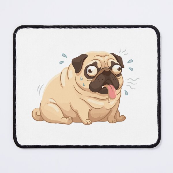Item preview, The Wheezing Potato Funny Pug Dog Meme designed and sold by Petzzz.