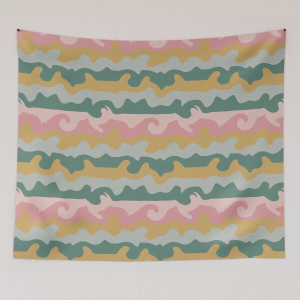 Item preview, Wavy stripe seamless repeating pattern designed and sold by SeamlessDsign.