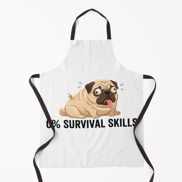 Item preview, Zero Survival Skills Derpy Pug Meme designed and sold by Petzzz.
