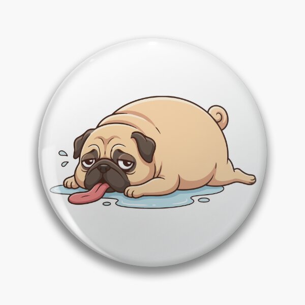 Item preview, Athleticism Not Found Lazy Pug Dog designed and sold by Petzzz.