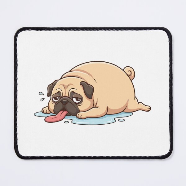 Item preview, Athleticism Not Found Lazy Pug Dog designed and sold by Petzzz.