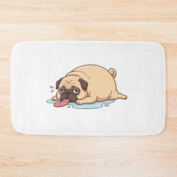 Item preview, Athleticism Not Found Lazy Pug Dog designed and sold by Petzzz.