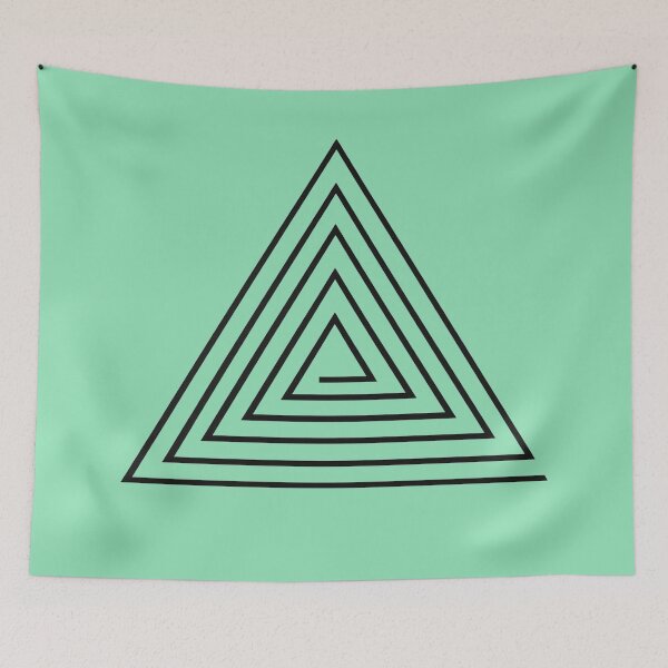 Item preview, Triangular Spiral Geometric Design – Minimalist Abstract Art designed and sold by jmatix.