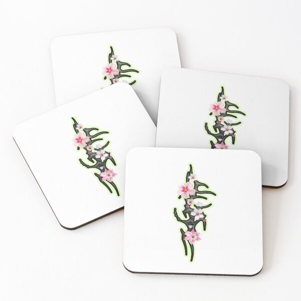 Item preview, Metallic Nature Element with Hubiskus Flowers Futuristic Design designed and sold by mooncakekaro.