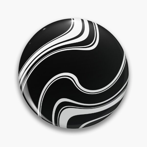 Item preview, 60's, 70's Retro Liquid Stripe in Black and White designed and sold by MellowCat.