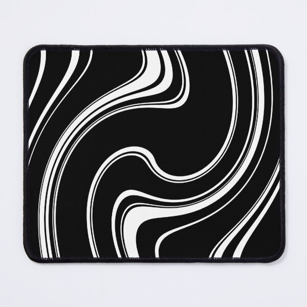 Item preview, 60's, 70's Retro Liquid Stripe in Black and White designed and sold by MellowCat.