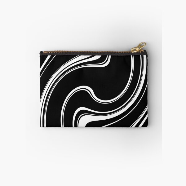Item preview, 60's, 70's Retro Liquid Stripe in Black and White designed and sold by MellowCat.
