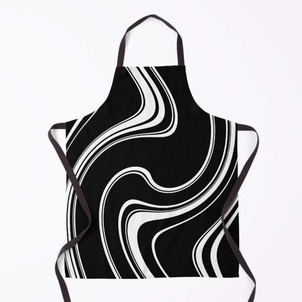 Item preview, 60's, 70's Retro Liquid Stripe in Black and White designed and sold by MellowCat.