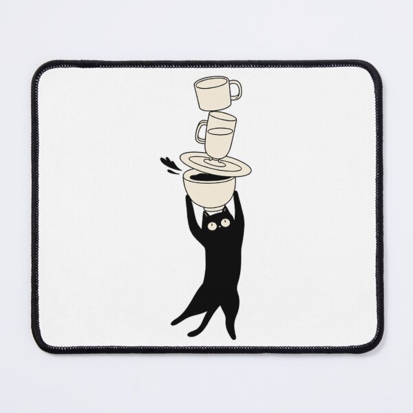 Item preview, The Unsupervised Chef - Funny Black Cat & Dish Chaos designed and sold by GASSISHOP.