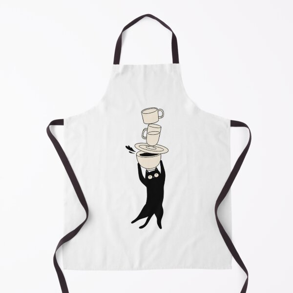 Item preview, The Unsupervised Chef - Funny Black Cat & Dish Chaos designed and sold by GASSISHOP.