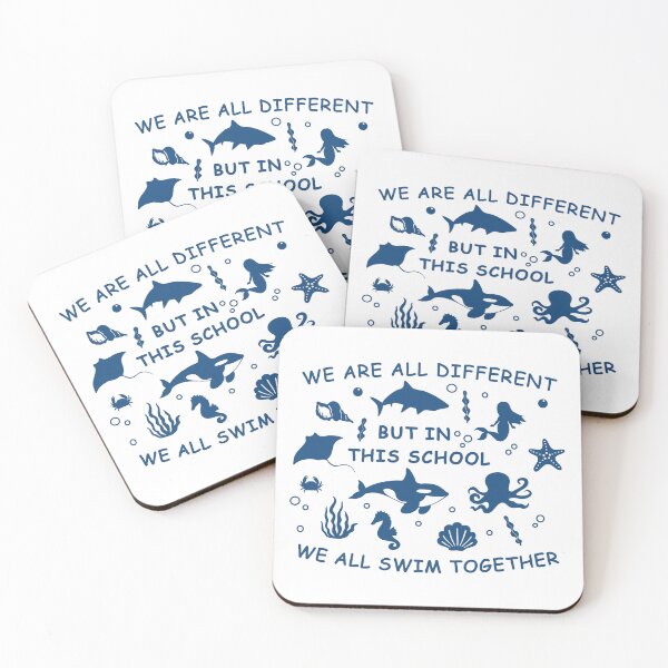 Item preview, We All Swim Together, Kindness designed and sold by CloudyPress.