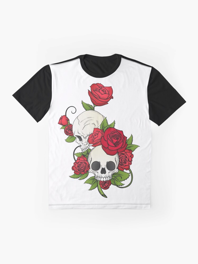 skull roses shirt