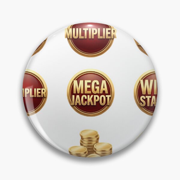 Item preview, Luxury casino game elements with gold coins and jackpot symbols designed and sold by Creative88Art.