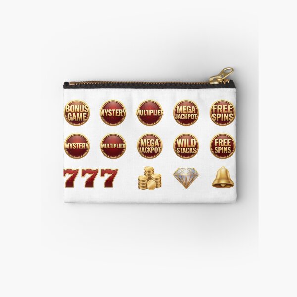 Item preview, Luxury casino game elements with gold coins and jackpot symbols designed and sold by Creative88Art.