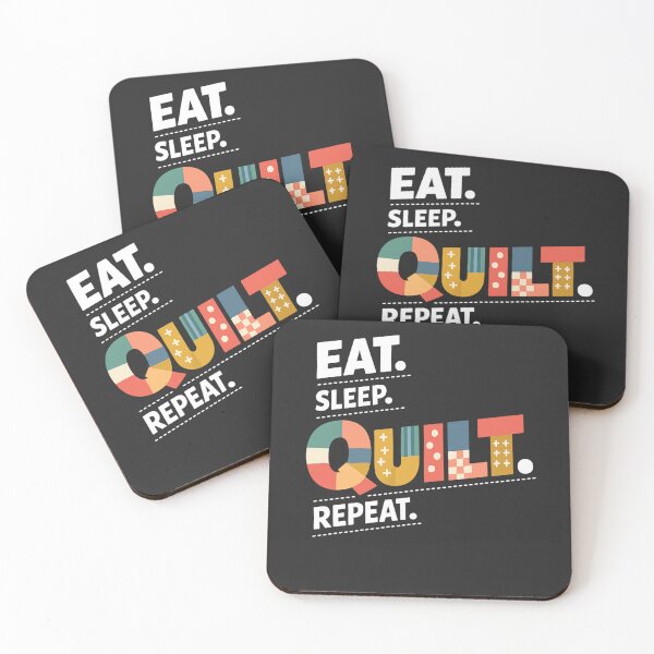 Item preview, Eat Sleep Quilt Repeat Quilter designed and sold by FreshVibe Prints.