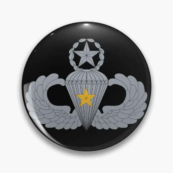 Item preview, Badge - Army - Parachutist - Master - 1 Combat Star X 300 designed and sold by Military Insignia Products.