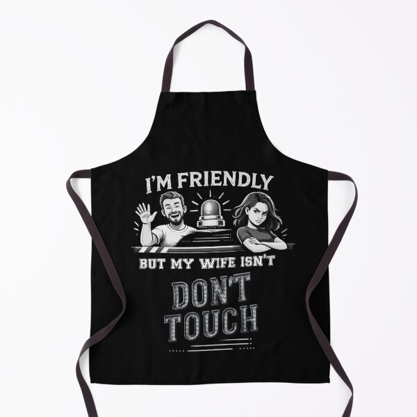 Item preview, Sarcastic Husband I'm Friendly But My Wife Isn't – Funny Jealous Wife Marriage Tee Shirt designed and sold by ChrisPrints.