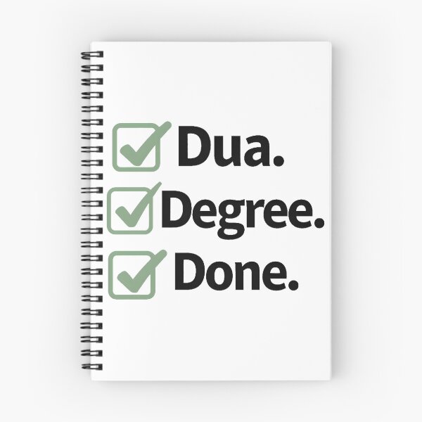 Item preview, Dua Degree Done Muslim T-Shirt | Checklist Islamic Student Streetwear Tee for Graduates & Hijabi Scholars designed and sold by Vajid Designs .