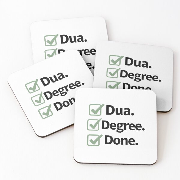 Item preview, Dua Degree Done Muslim T-Shirt | Checklist Islamic Student Streetwear Tee for Graduates & Hijabi Scholars designed and sold by Vajid Designs .