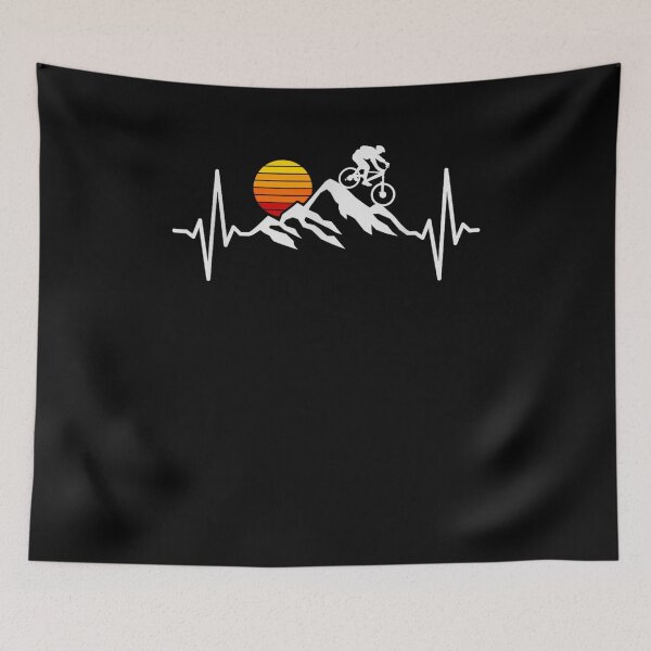Item preview, Mountain Bike Heartbeat MTB Biking Cycling Bike Rider designed and sold by Goleon12.