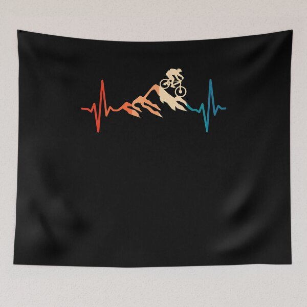 Item preview, Mountain Bike Heartbeat MTB Biking Cycling Bike Rider designed and sold by Goleon12.