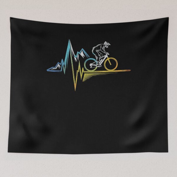 Item preview, Mountain Bike Heartbeat Funny Biking designed and sold by Goleon12.