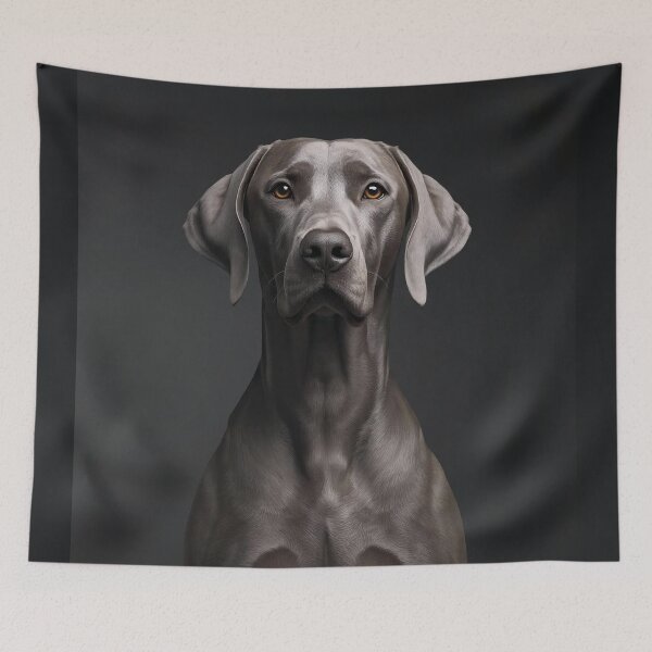 Item preview, Strategic Sentinel Portrait Style – Weimaraner Clyro | Cognitive Authority Dog Art Design designed and sold by ArtivaNest.