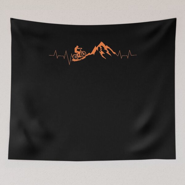 Item preview, Mountain Bike Heartbeat | Cute Bike Heartbeat Gift designed and sold by Goleon12.