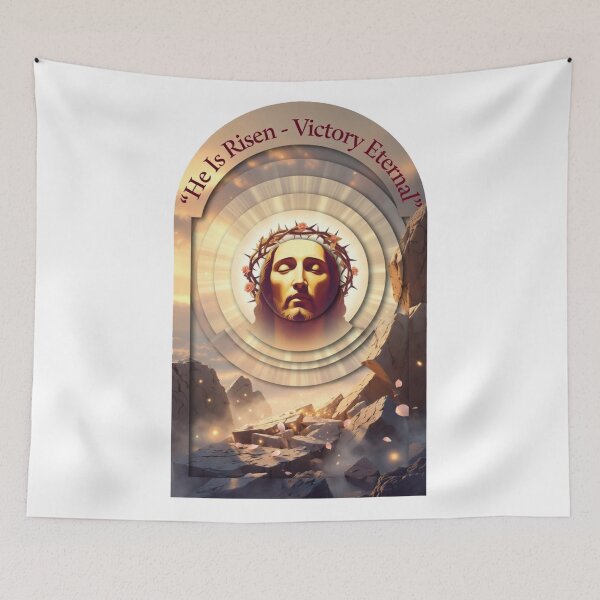 Item preview, He Is Risen Glory Crown Tee, Eternal Life Victory Mug, Christian Resurrection Gift designed and sold by YMLux.