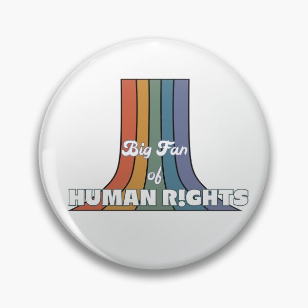 Item preview, Retro Big Fan of Human Rights Vintage Rainbow designed and sold by Seamlessly Buffalo.