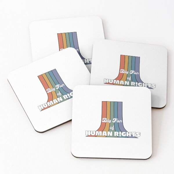 Item preview, Retro Big Fan of Human Rights Vintage Rainbow designed and sold by Seamlessly Buffalo.