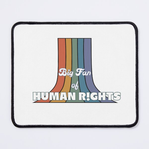 Item preview, Retro Big Fan of Human Rights Vintage Rainbow designed and sold by Seamlessly Buffalo.