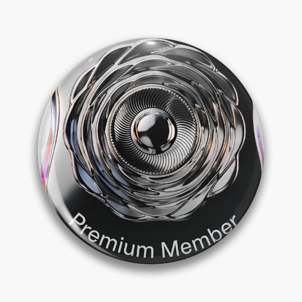 Item preview, Premium membership badge with modern design and holographic effect designed and sold by Creative88Art.