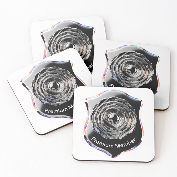 Item preview, Premium membership badge with modern design and holographic effect designed and sold by Creative88Art.