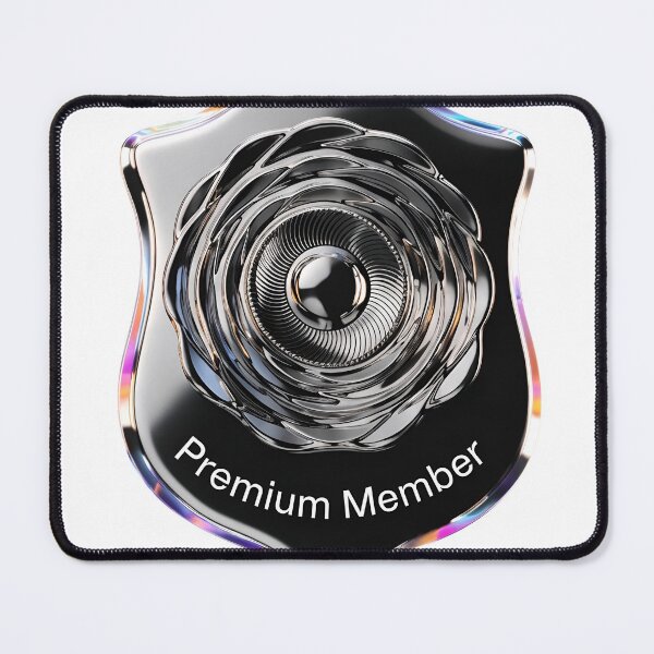 Item preview, Premium membership badge with modern design and holographic effect designed and sold by Creative88Art.