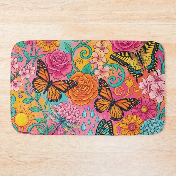 Item preview, Vibrant Butterfly and Spring Floral Seamless Pattern designed and sold by DGtaLrtcom.