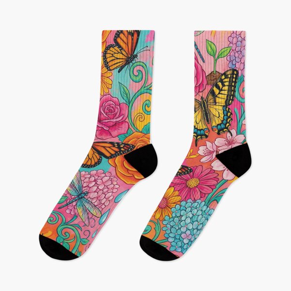 Item preview, Vibrant Butterfly and Spring Floral Seamless Pattern designed and sold by DGtaLrtcom.