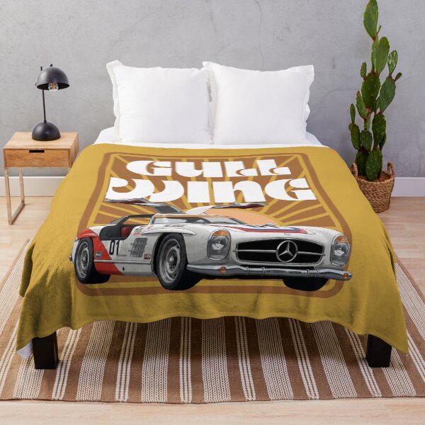 Item preview, Vintage Gullwing Racing Car Illustration designed and sold by Fuel-Shirts.