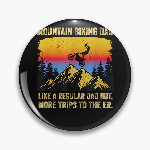 Item preview, Funny Mountain Biking Dad for Men Like a Regular Dad Cycling designed and sold by Goleon12.