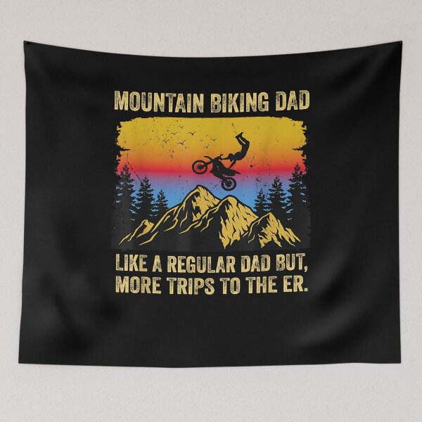 Item preview, Funny Mountain Biking Dad for Men Like a Regular Dad Cycling designed and sold by Goleon12.