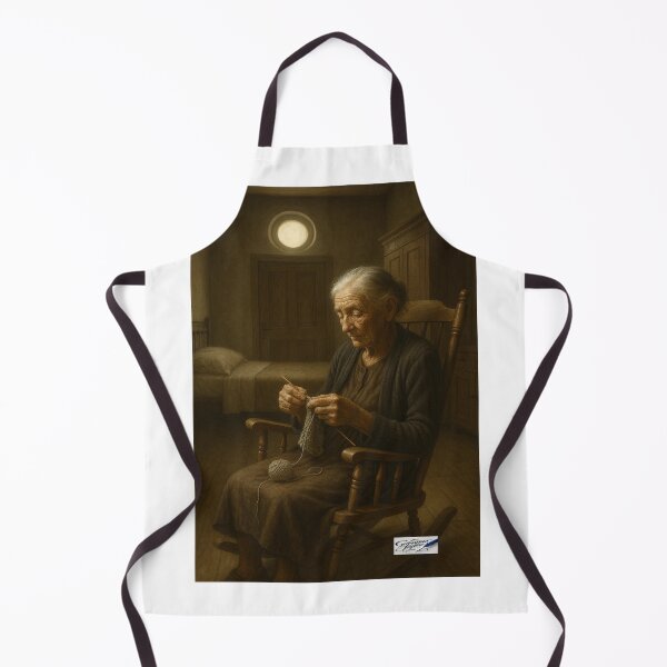 Item preview, Old woman knitting designed and sold by JJESTOICO.