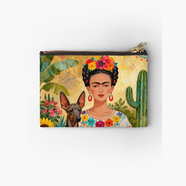 Item preview, Best Dog Mum Ever Cute Folk Art Dog Lover Gift Xolo Frida Kahlo designed and sold by SoniaSarkali.