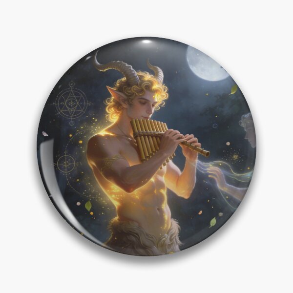 Item preview, Moonlit Pan - Mythical Forest Serenade designed and sold by MysticOzzy.